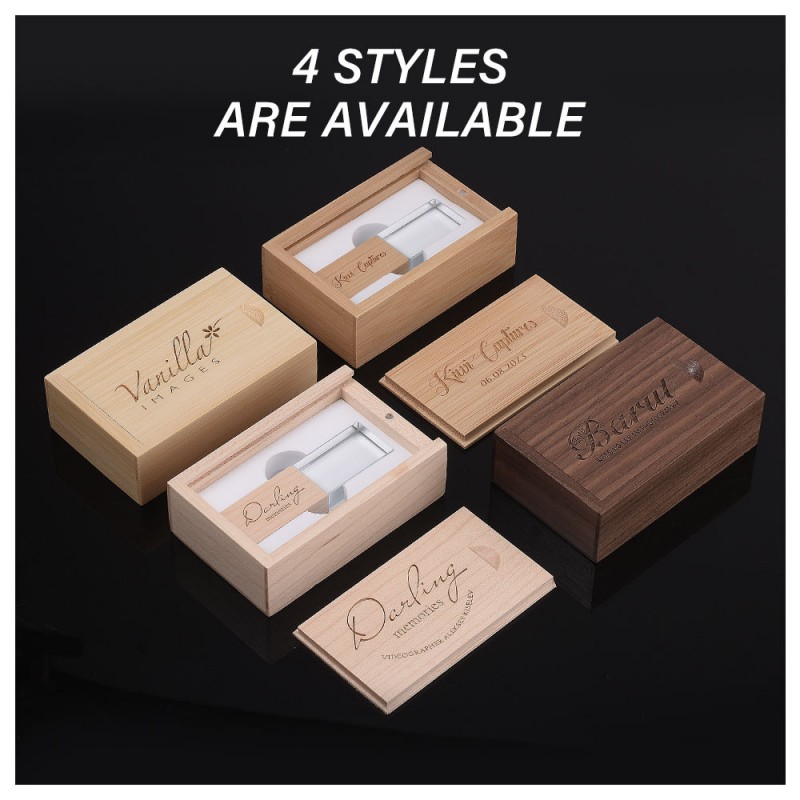 Арнайы Crystal Wood USB флэш-дискісі