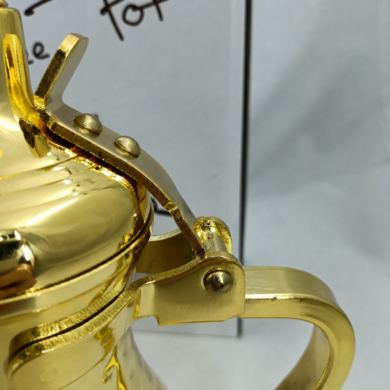 Тот баспайтын болаттан жасалған араб Dallah Pot Таяу Шығыс кофе шай сервері
