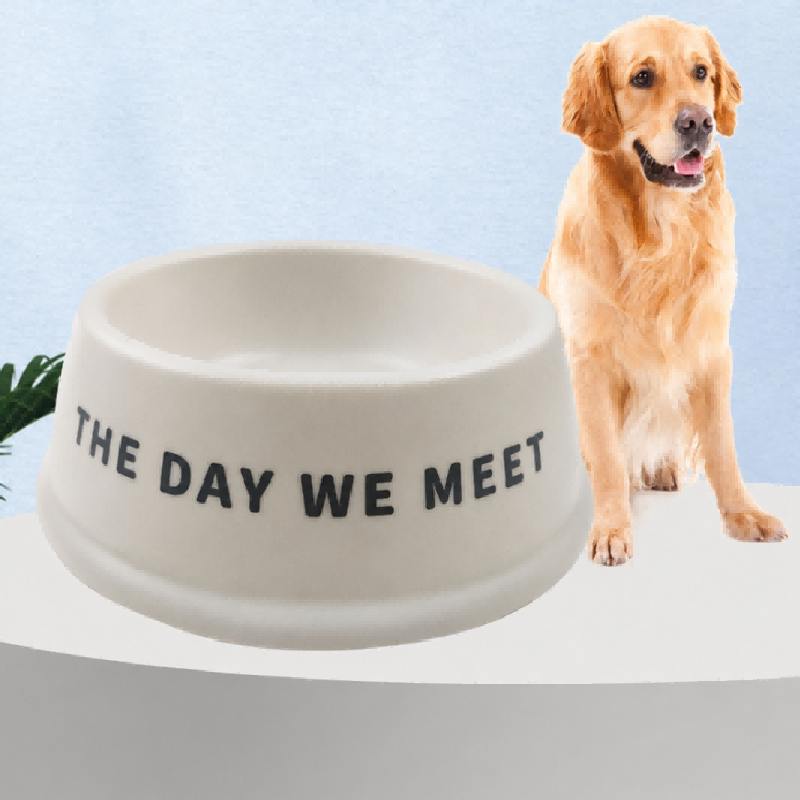 Шығарылатын бамбук талшығының арнайы логотипі Pet Bowl Шығарылатын бамбук талшығының арнайы логотипі Pet Bowl
