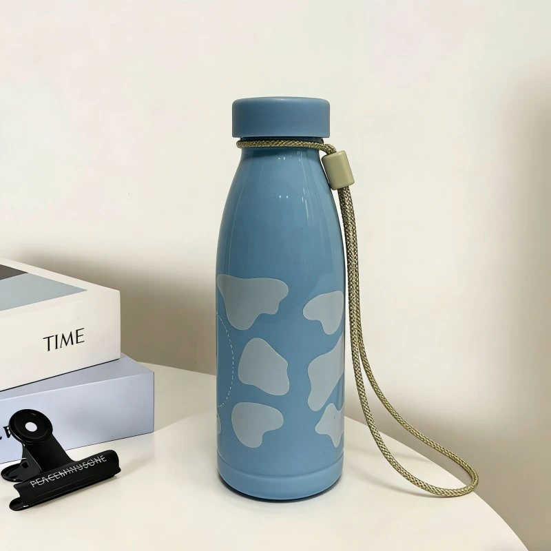 Cow Print Plastic Cola Shape Water Bottle