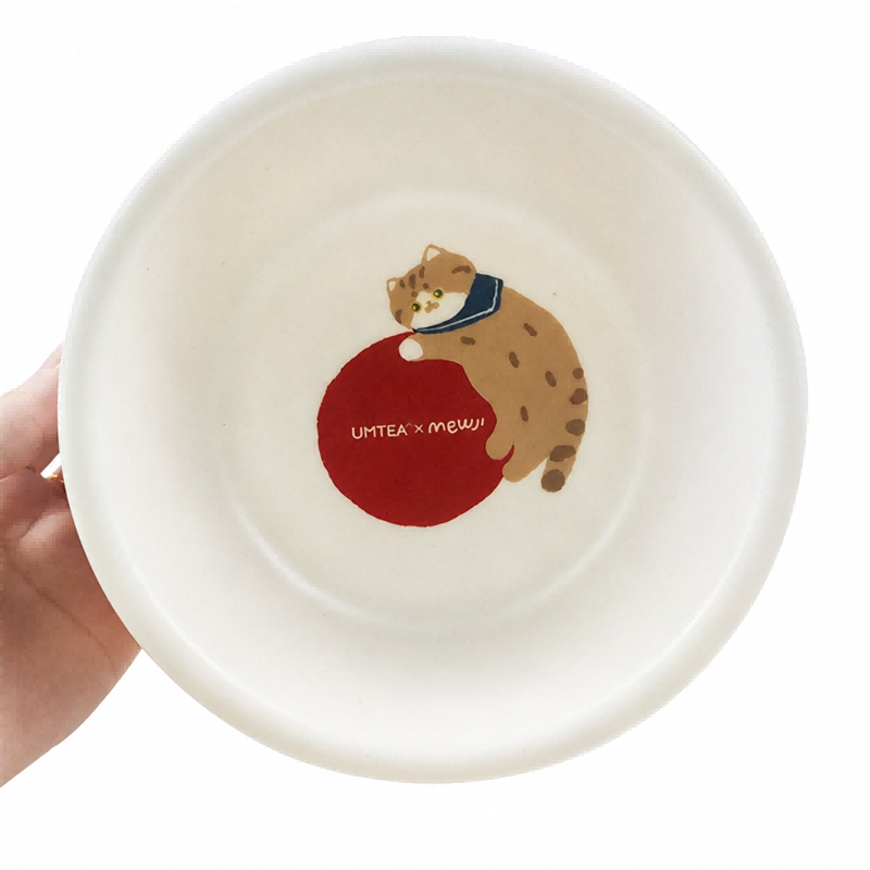 Шығарылатын бамбук талшығының арнайы логотипі Pet Bowl