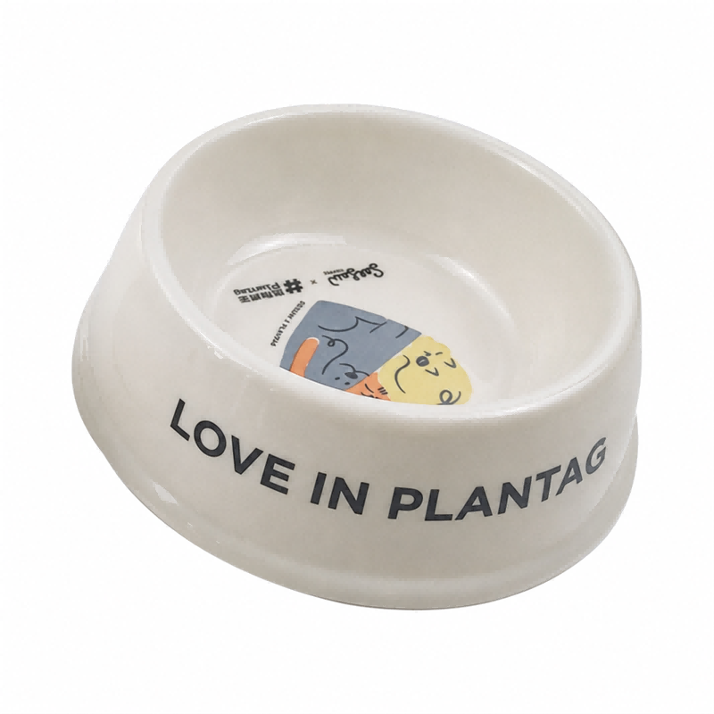 Шығарылатын бамбук талшығының арнайы логотипі Pet Bowl