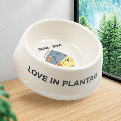 Шығарылатын бамбук талшығының арнайы логотипі Pet Bowl Шығарылатын бамбук талшығының арнайы логотипі Pet Bowl